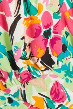 Multicoloured Floral Tie Back Crop Top 13 Multicoloured Floral Tie Back Crop Top -Deals Clothifyr Store 00100038613 ZS