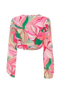 Petite Pink Scarf Print Top -Deals Clothifyr Store 00100038625 ZB