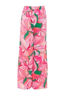 Petite Pink Scarf Print Palazzo Trousers -Deals Clothifyr Store 00100038626 ZB
