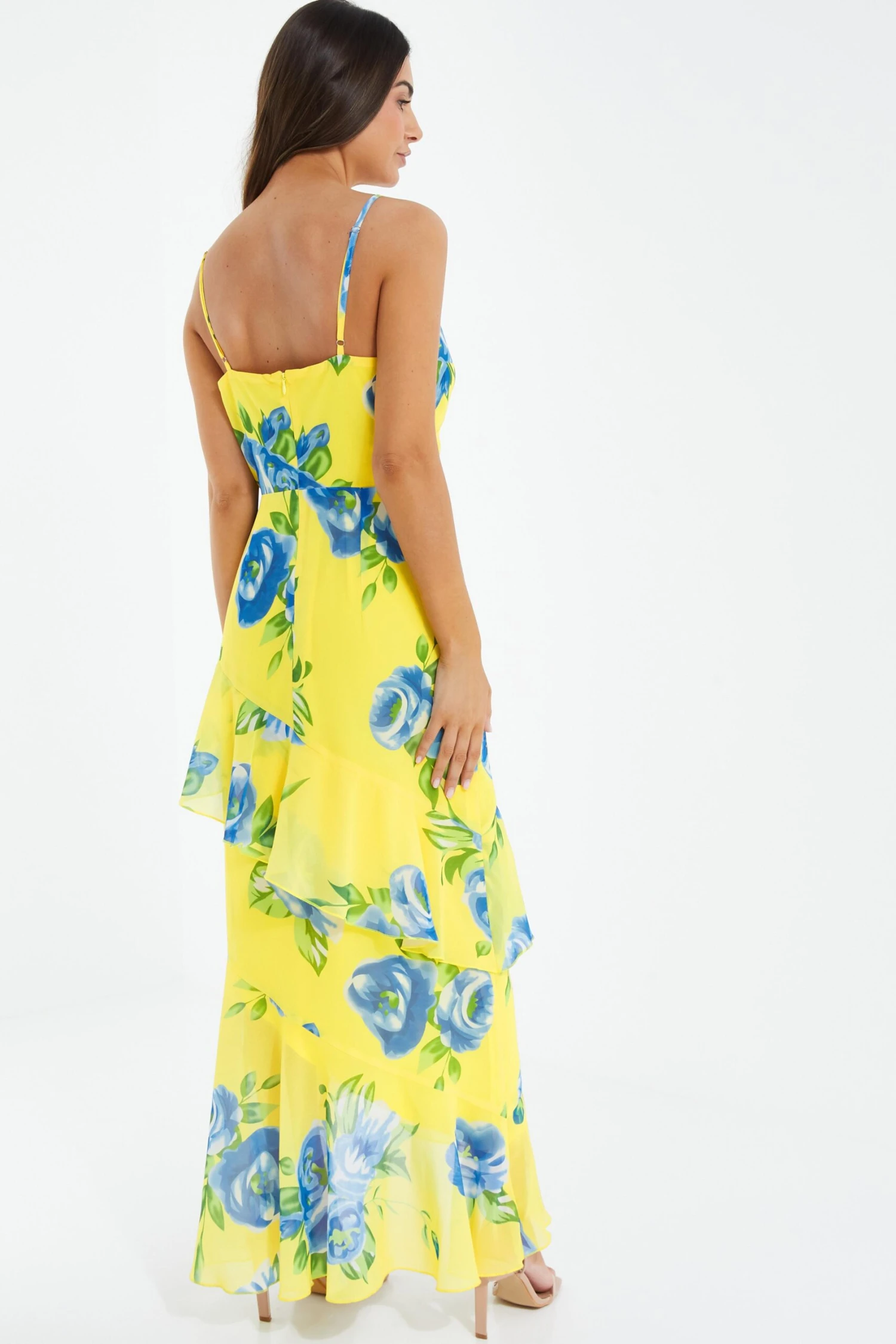 Petite Yellow Floral Midaxi Dress 5 Petite Yellow Floral Midaxi Dress - Image 3