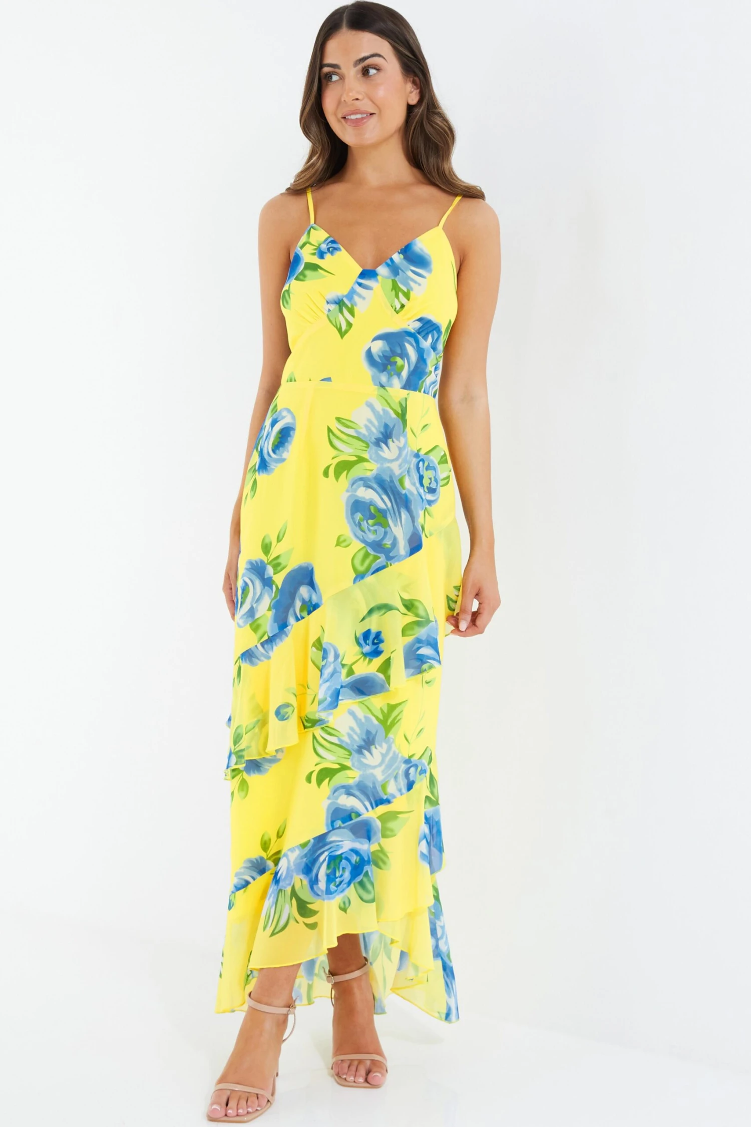 Petite Yellow Floral Midaxi Dress 4 Petite Yellow Floral Midaxi Dress - Image 2