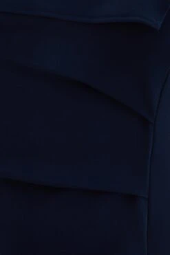 Curve Navy Ruched Bardot Midi Dress -Deals Clothifyr Store 00100038649 ZS