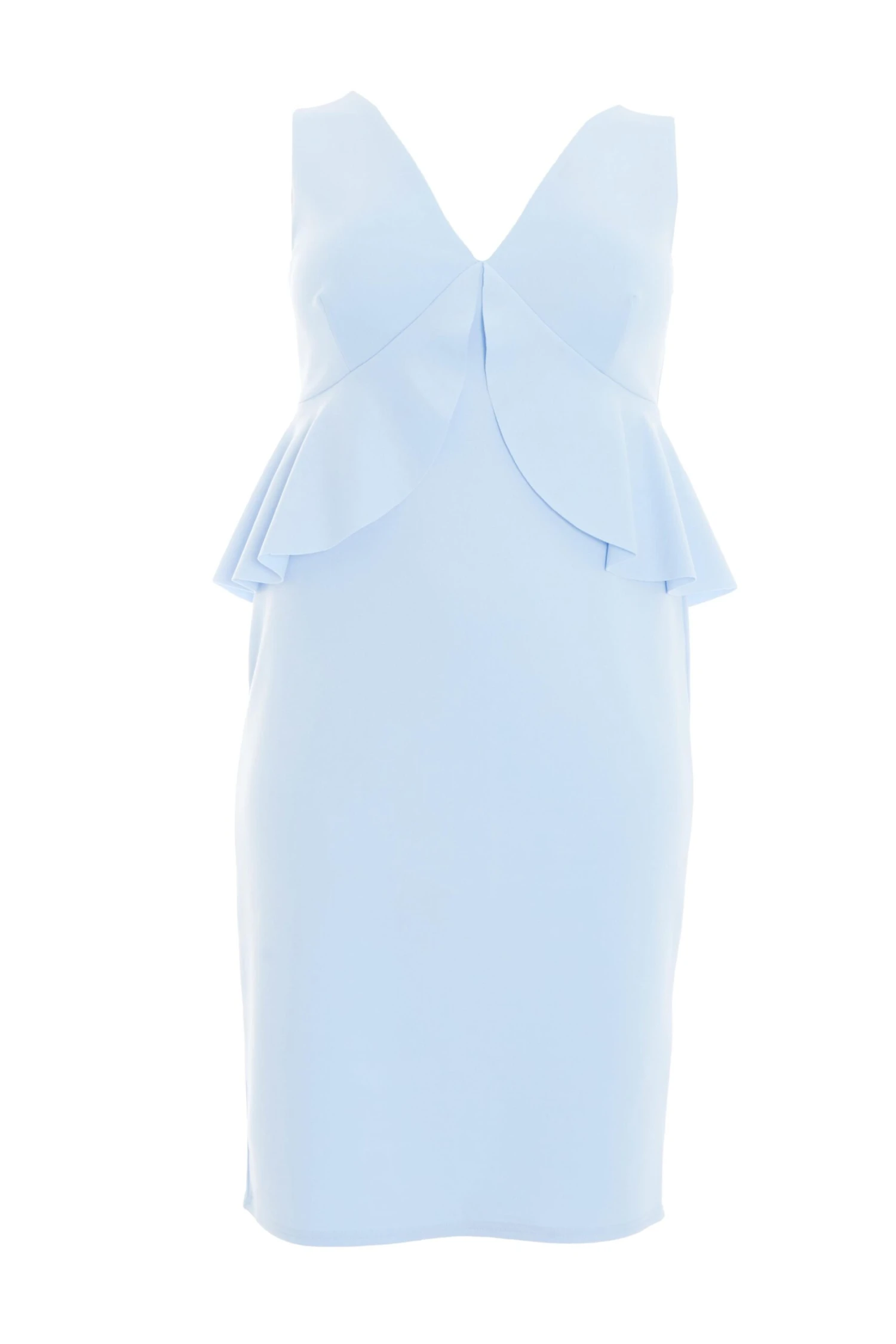Curve Blue Ruched Bardot Midi Dress 3 Curve Blue Ruched Bardot Midi Dress