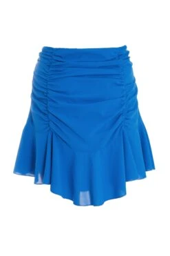Blue Ruched Mini Skirt 12 Blue Ruched Mini Skirt -Deals Clothifyr Store 00100038790 ZB