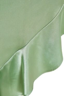 Petite Sage Halter Neck Asymmetric Midi Dress -Deals Clothifyr Store 00100038796 ZS