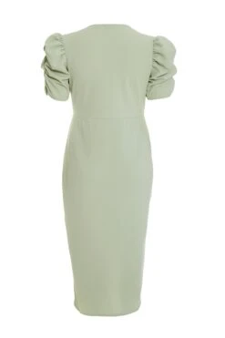 Curve Sage Wrap Midi Dress 12 Curve Sage Wrap Midi Dress -Deals Clothifyr Store 00100038865 ZB