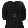 Curve Black Peplum Top