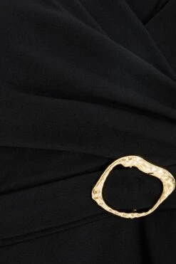 Curve Black Peplum Top -Deals Clothifyr Store 00100039014 ZS