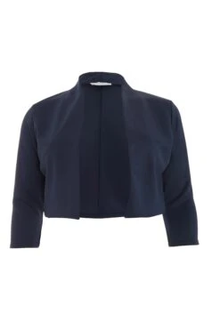 Curve Navy Crop Jacket