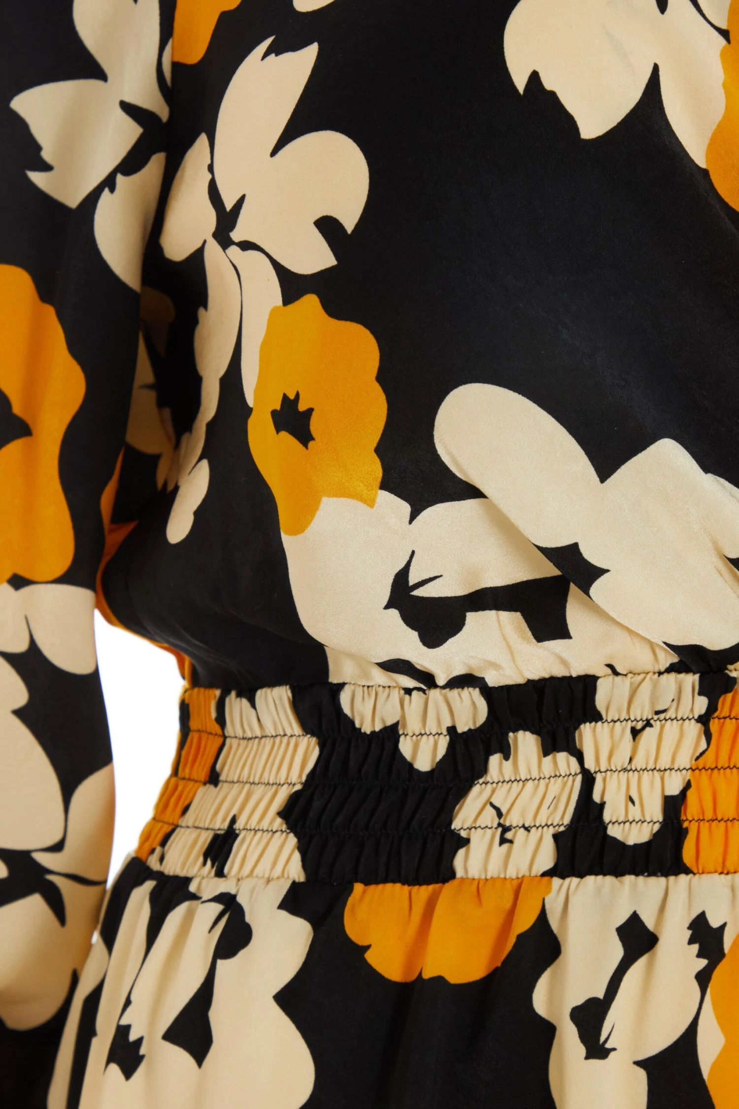 Curve Black Floral Wrap Midi Dress 8 Curve Black Floral Wrap Midi Dress - Image 6