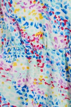 Multicoloured Animal Print Peplum Top -Deals Clothifyr Store 00100039295 ZS