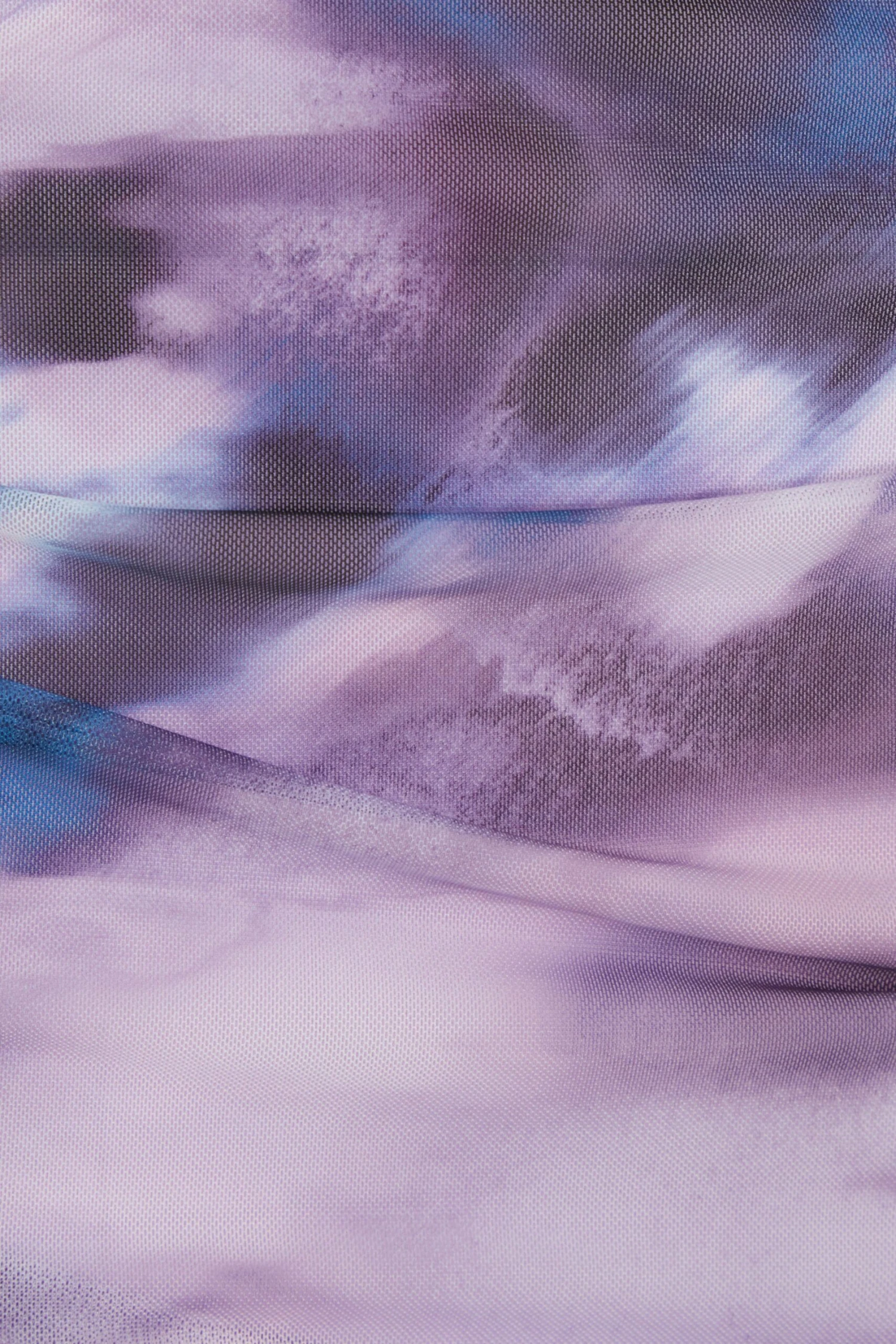 Purple Marble Print Mesh Ruched Mini Skirt 8 Purple Marble Print Mesh Ruched Mini Skirt - Image 6